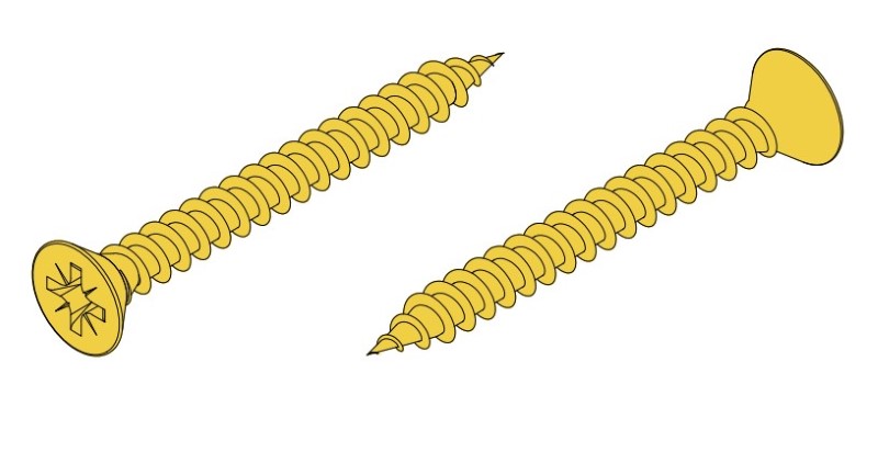 Vrut do dreva, zapustená hlava 5x60mm 