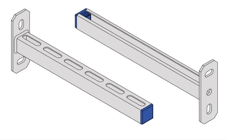 KONZOLA 28/30x600mm pozinkovaná