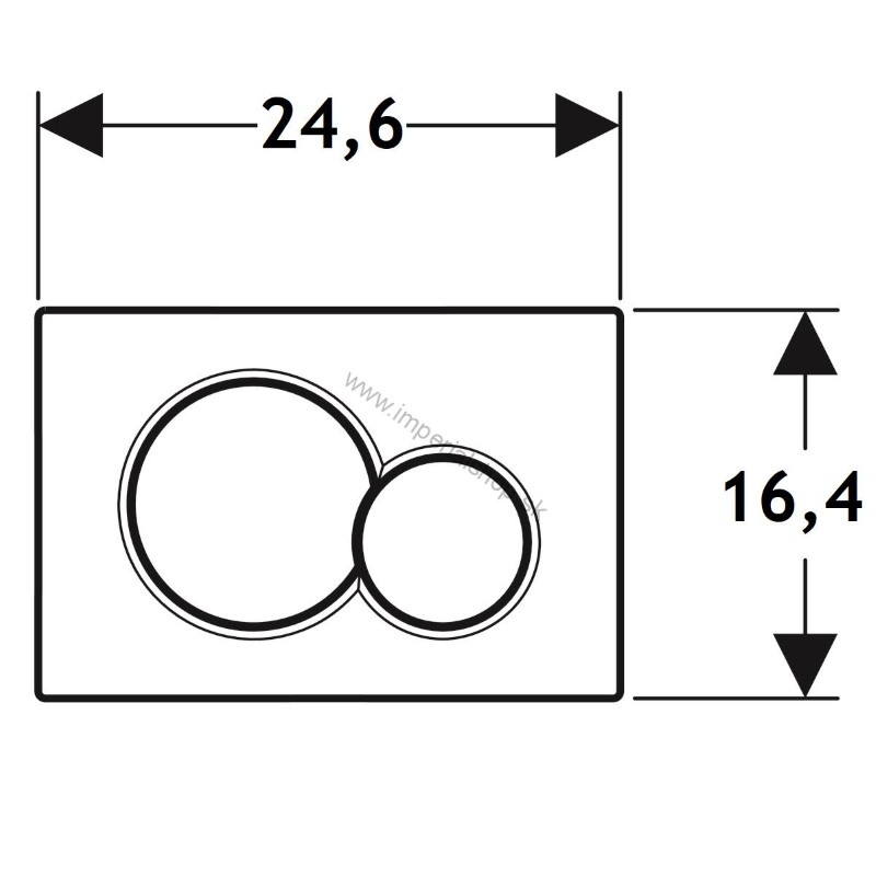 GEBERIT Ovládacie tlačidlo Geberit Sigma01, pre dvojité splachovanie Galvanizovaná ušľachtilá mosadz 115.770.DT.5
