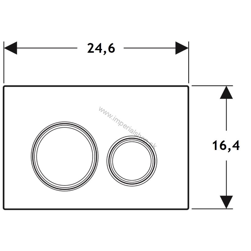 GEBERIT Ovládacie tlačidlo Geberit Sigma21, pre dvojité splachovanie, kovová farba, červené zlato / bridlica mustang 115.650.JM.1