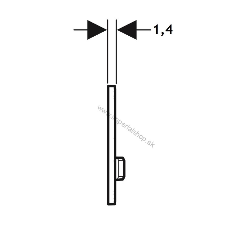 GEBERIT Ovládacie tlačidlo Geberit Sigma50, pre dvojité splachovanie, kovová farba, mosadz / americký orech 115.672.JX.2