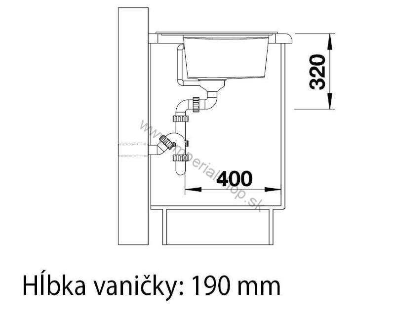 BLANCO ZENAR XL 6 S pravý, káva 523973