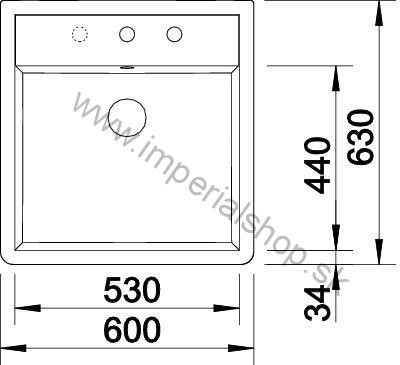 BLANCO PANOR 60 - 2 otvory
