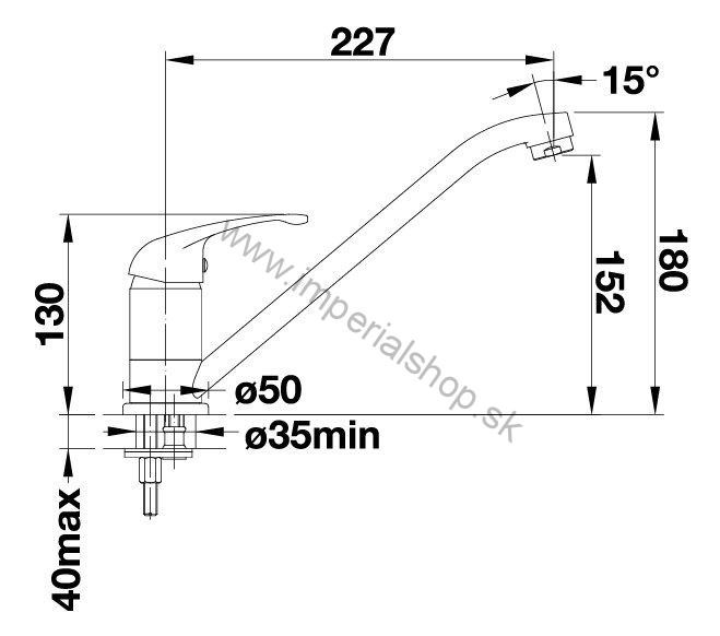 BLANCO DARAS SILGRANIT®-Look hliníková metalíza