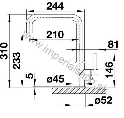BLANCO MILI SILGRANIT®-Look hliníková metalíza