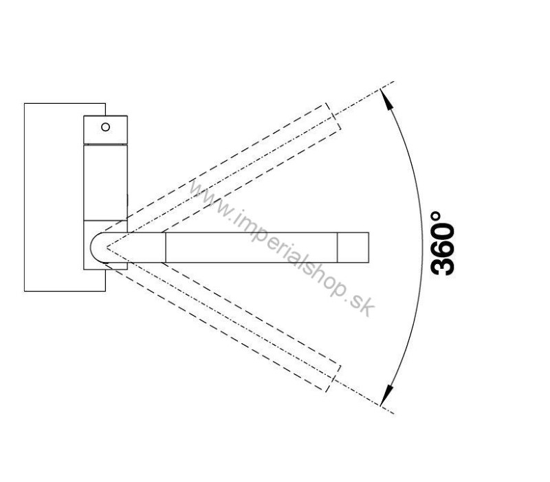 BLANCO CORESSA-F páka vľavo