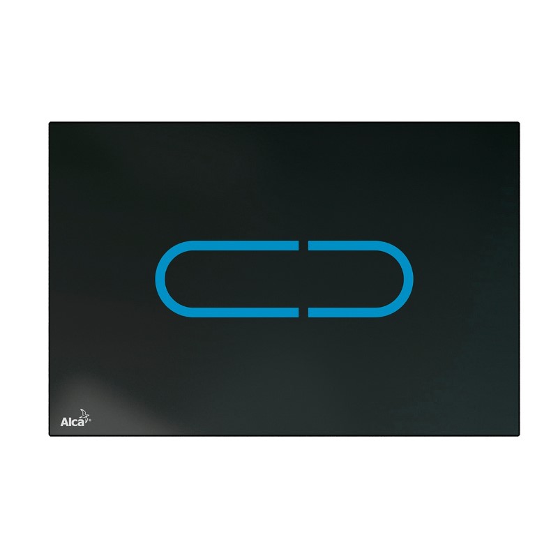 ALCADRAIN NIGHT LIGHT-1-SLIM Ovládacie tlačítko bezdotykové SLIM s podsvietením, sklo-čierna