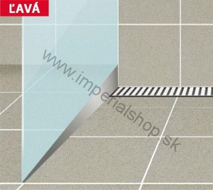 ALCADRAIN APZ903M/1000 Nerezová lišta pre spádovanú podlahu, ľavá