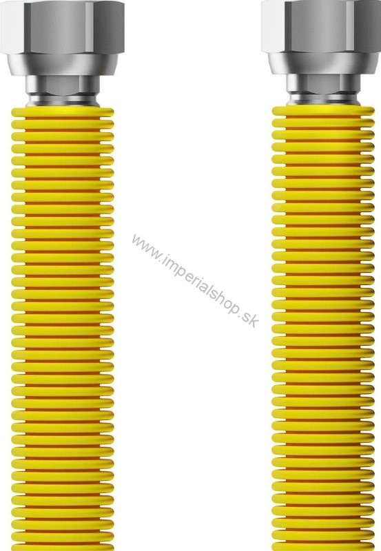 Nerezová plynová flexi hadica 1/2" x 1/2" FF - 30-60CM