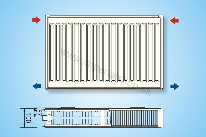 KORAD Radiátor 22K 500/3000