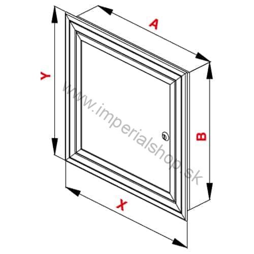 Den Braven revízne dvierka PVC 500x500