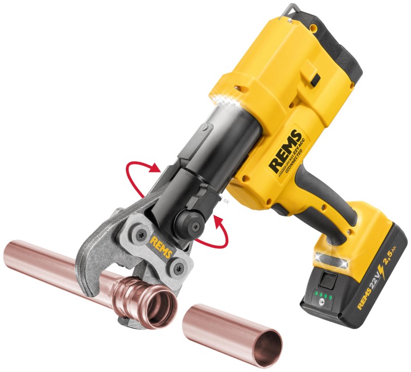 REMS Akku-Press 22V ACC Connected Basic-Pack bez akumulátora v kufri L-Boxx - 576005