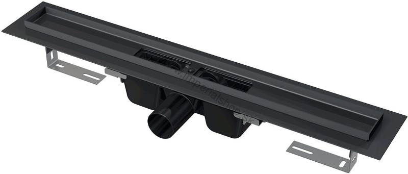 ALCADRAIN APZ1BLACK-1450 Podlahový žľab čierna matná