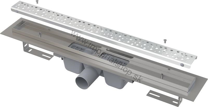 ALCADRAIN APZ11-1150M Podlahový žľab s matným  roštom Antivandal