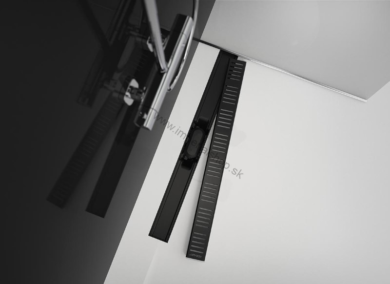 ALCADRAIN APZ10BLACK-750 Podlahový žľab
