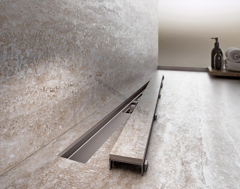 ALCADRAIN APZ15-1050 MARBLE Podlahový žľab pre vloženie dlažby