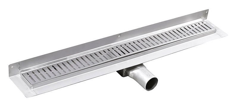 MANUS ONDA nerezový sprchový kanálik s roštom, k stene, 1250x112x55 mm