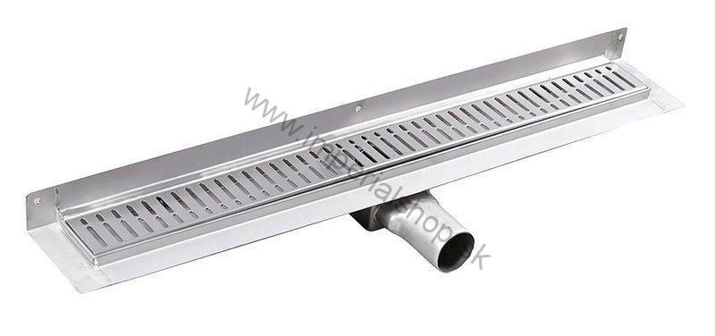 MANUS ONDA nerezový sprchový kanálik s roštom, k stene, 850x112x55 mm