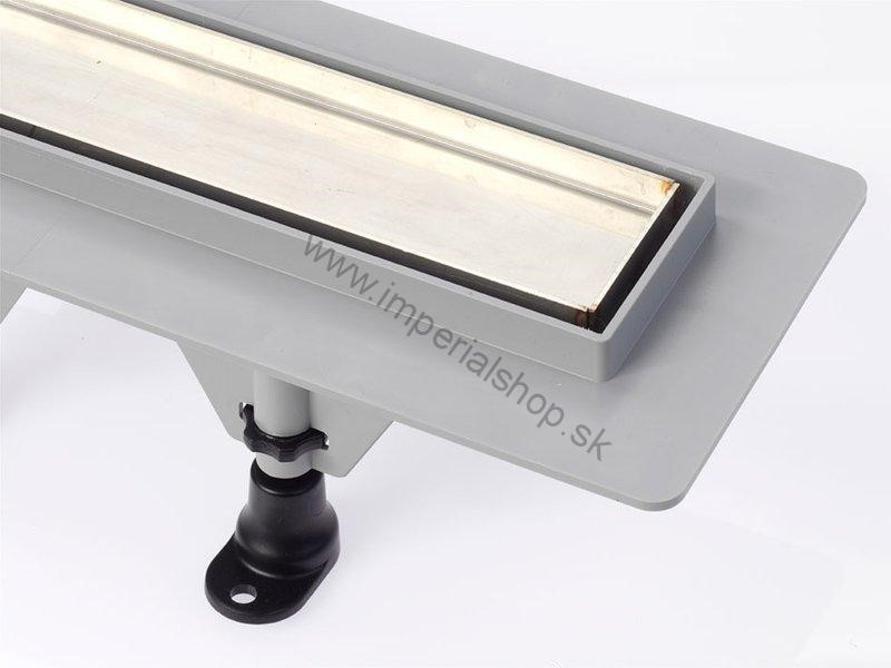 TILE plastový sprchový kanálik s roštom pre vloženie dlažby, 920x123x68 mm