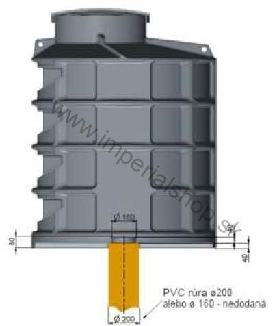 Vodomerná šachta na vŕtané studne 1200/1600
