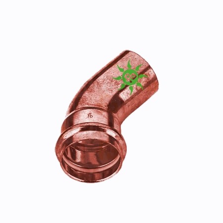 Lisovacie Cu koleno 45° 28 MF solár