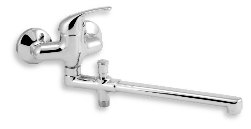 NOVA Paneláková batéria bez sprchy 100 mm Titania Iris chróm 92033/1,0