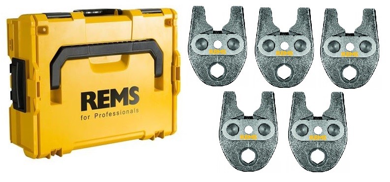 REMS Sada lisovacích čeľustí Mini M 15-18-22-28-35 v kufri L-Boxx - 578055