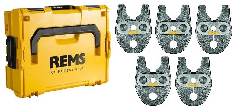 REMS Sada lisovacích čeľustí Mini V 15-18-22-28-35 v kufri L-Boxx - 578056