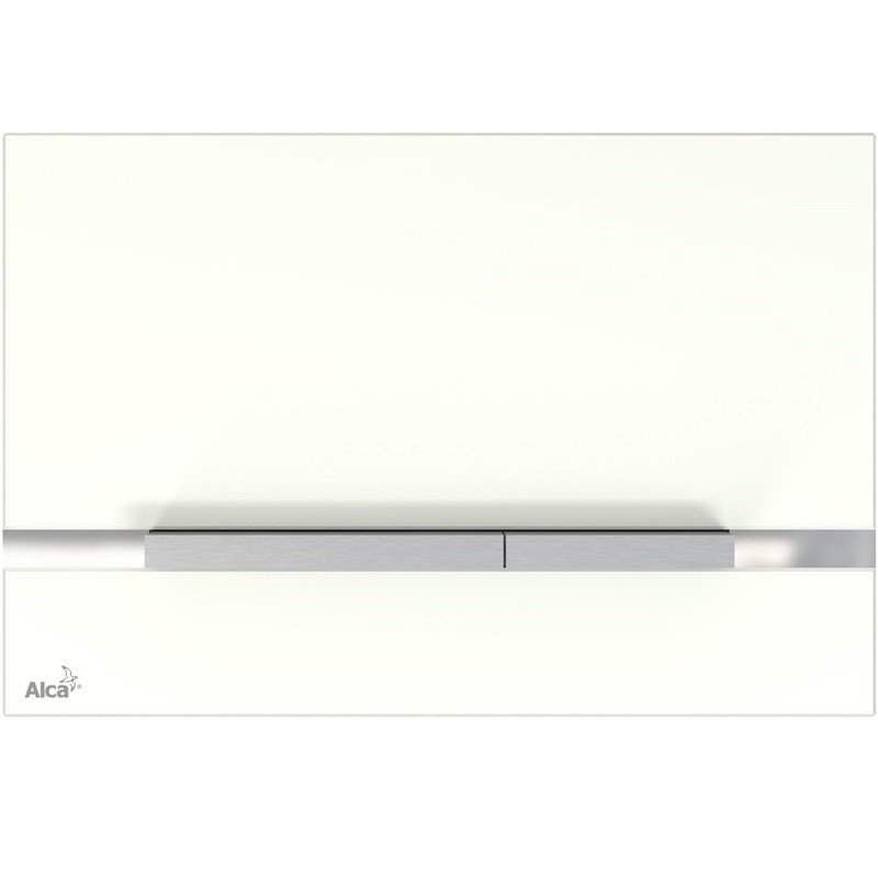 ALCADRAIN STRIPE-GL1200 Ovládacie tlačítko - sklo-biela