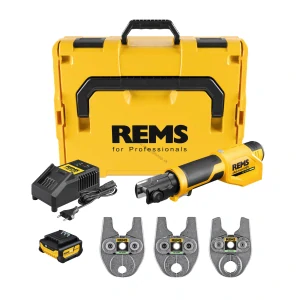 REMS Mini-Press S 12V A2-22 kN ACC Basic-Pack + 3 čeluste U16,20,25 v L-boxxe - 401076