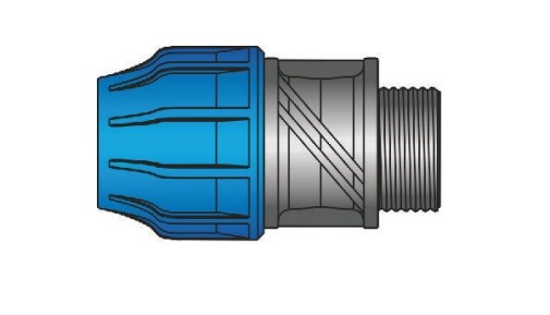 LDPE Prechod na závit 63x2" vonkajší závit
