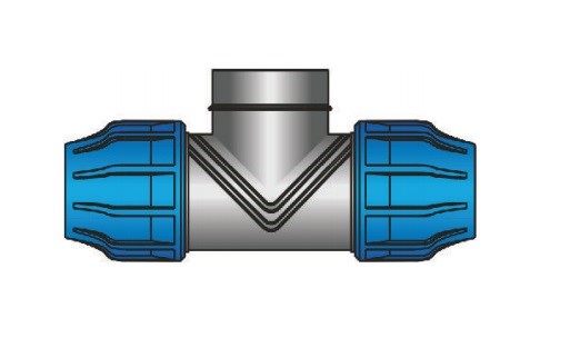 LDPE T-kus na závit 63x2"x63 vnútorný závit