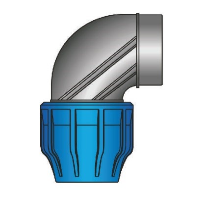 LDPE Koleno na závit 63x6/4" vnútorný závit