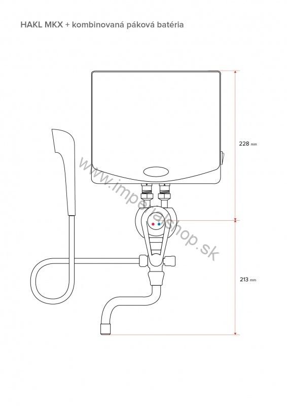 HAKL MX 2207 + 30cm kombinovaná batéria páková