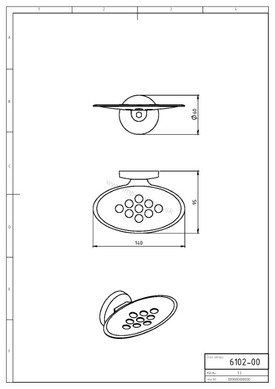 NOVA Mydlenička Metalia 1 chróm