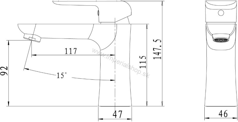 NOVA Umývadlová batéria s odpadovou súpravou 38001,0