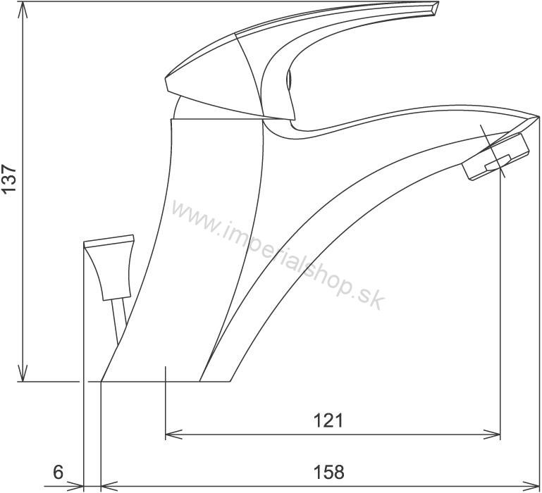 NOVA Umývadlová batéria bez odpadovej súpravy 57002/1,1