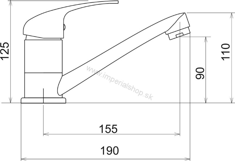 NOVA Umývadlová drezová batéria Iris chróm