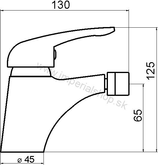 NOVA Bidetová batéria s odpadovou súpravou 95511,0