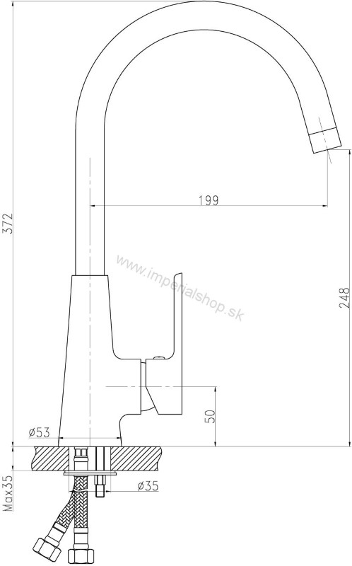 NOVA Drezová stojanková batéria 98713,0