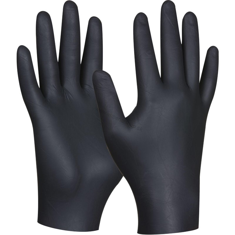 GEBOL Rukavice pracovne BLACK NITRIL - L 80ks