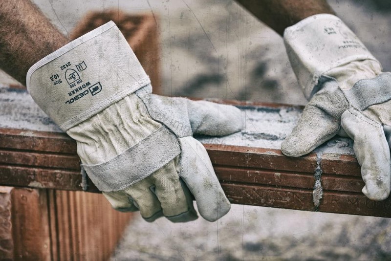 GEBOL Rukavice pracovne WORKER 10.5 kozene