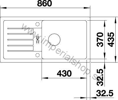 BLANCO FAVUM XL 6 S antracit 524233