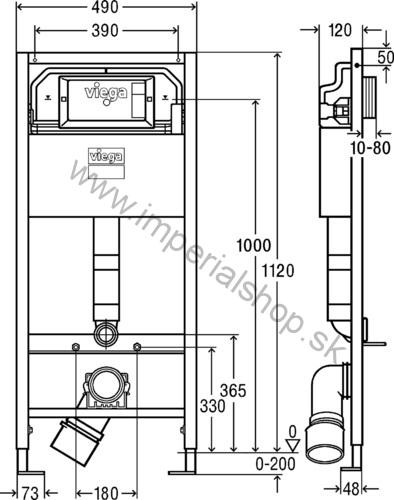 VIEGA Prevista Dry-WC prvok model 8524 - 771973