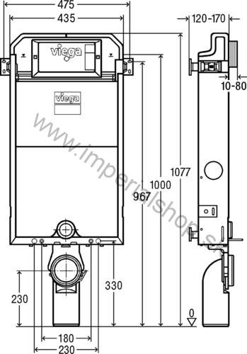 VIEGA Prevista Pure-WC blok model 8512 - 771928