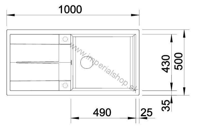 BLANCO METRA XL 6 S biela 515136