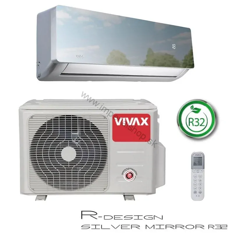 Split zostava VIVAX R – DESIGN ACP-12CH35AERI Silver Mirror