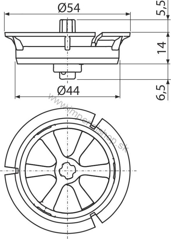 ALCADRAIN P115 Regulátor rýchlosti prietoku vody
