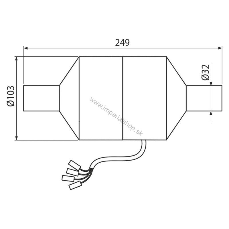 ALCADRAIN P128 Ventilátor pre inštalačné systémy s odvetrávaním