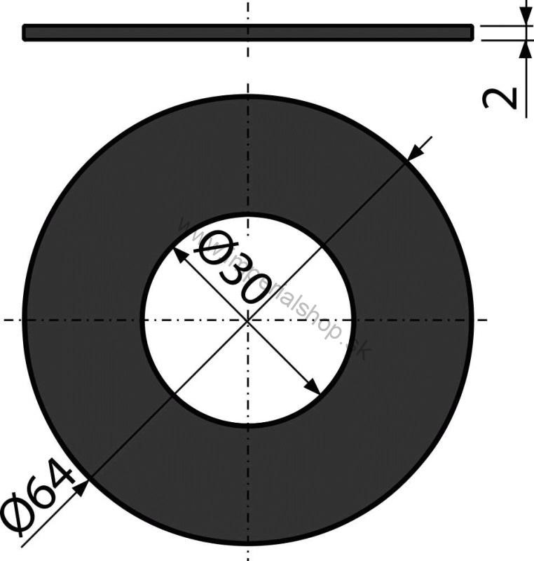 ALCADRAIN V0015-ND Tesnenie pre splachovače 64x30x2